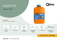 Combustibile liquido inodore per stufe a combustibile isoparaffina qualità A+++ tanica 20 litri Qlima