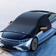 Sistema di protezione contro la neve per l'auto, carta di schermo in alluminio verniciato, schermo per il parabrezza, tessuto Oxford impermeabile e resistente alla neve, dimensioni aumentate