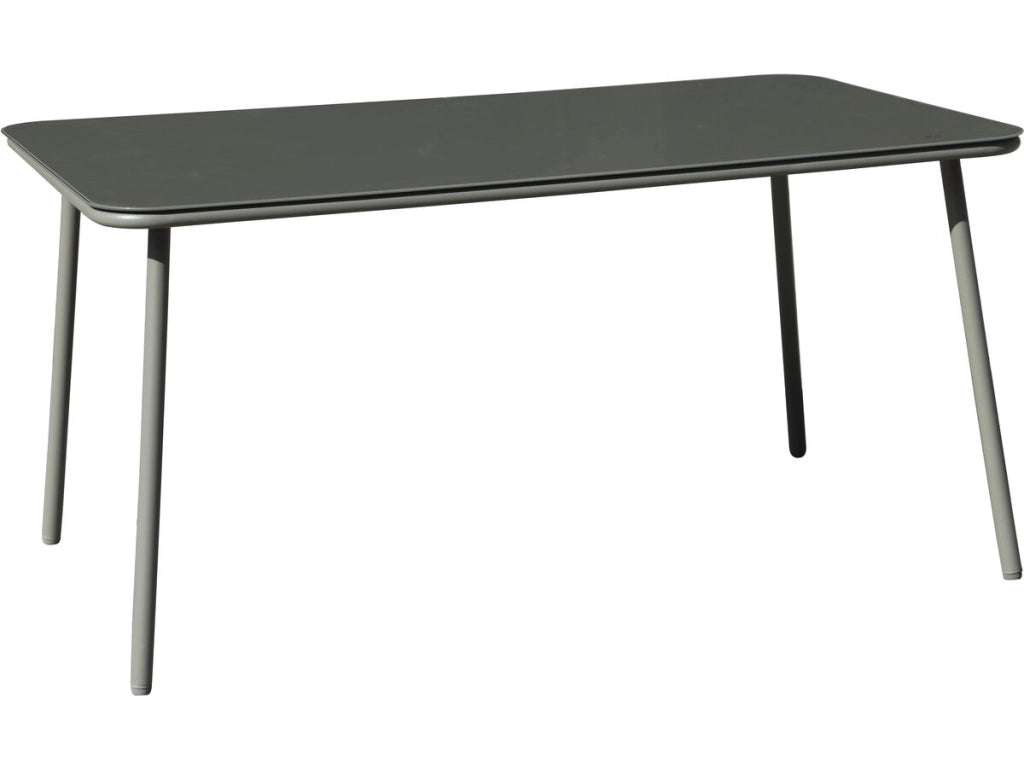 Set da pranzo da giardino in metallo "Malaga" - 7 posti - Grigio