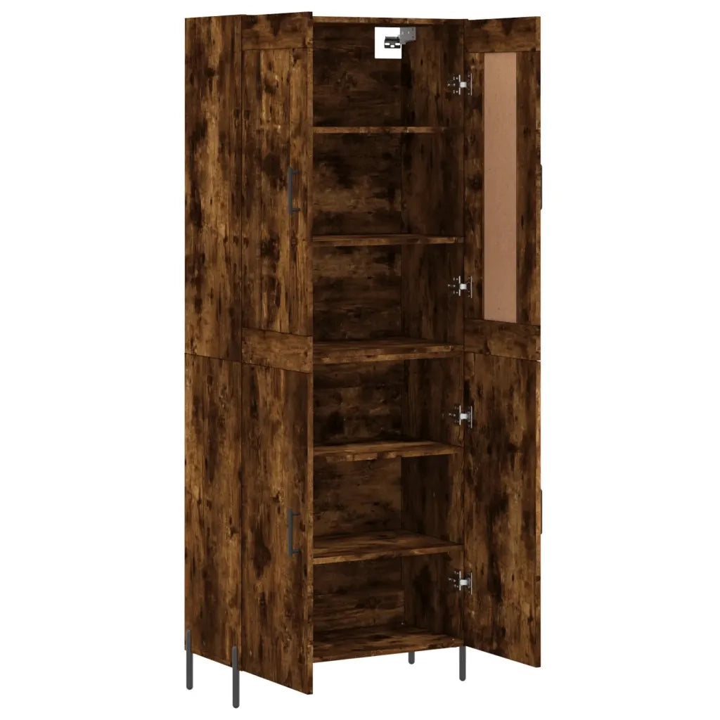 Credenza Rovere Fumo  69,5x34x180 cm in Legno Multistrato 3199566