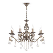 Maytoni Lampadario Classico Grace 8 luci E14 ottone metallo cristallo