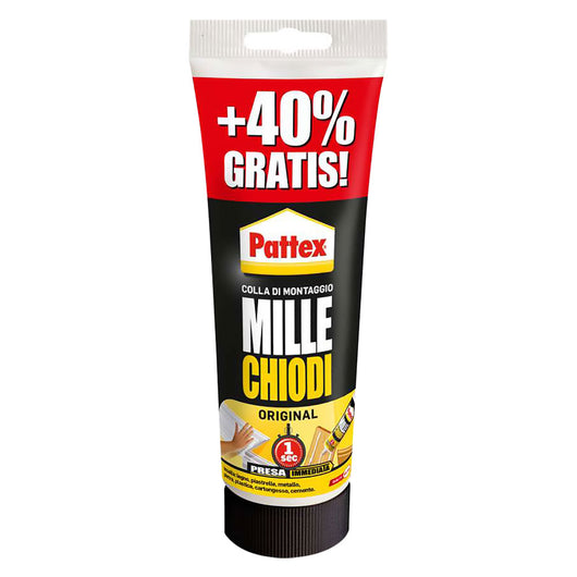 ADESIVO MILLECHIODI 'ORIGINAL' gr. 250 + 40% gratis - col.bianco- 12 pezzi  - PATTEX