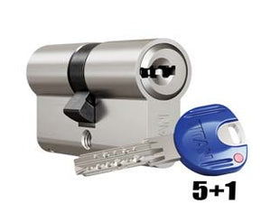 CILINDRO EUROPEO SAGOMATO TITAN K66- - mm.100 (30x70) (K66-NG3070-5CH+1C/BC) - 1 pezzi CR