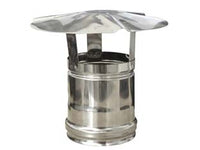 FUMAIOLI A CAPPELLO IN ACCIAIO INOX 304 ATTACCO FEMMINA- - ø cm.10 - 1 pezzi