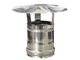 FUMAIOLI A CAPPELLO IN ACCIAIO INOX 304 ATTACCO FEMMINA- - ø cm.12 - 1 pezzi