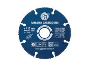 DISCHI TAGLIO P/LEGNO PER SMERIGLIATRICI ANGOLARI- - ø mm.115x2 foro ø mm.22,2 PG 419.96 - 5 blister PG