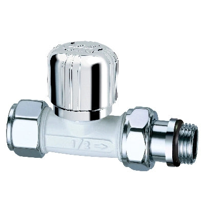 VALVOLA TERMOSTATIZZABILE DIRITTA BIANCO-CROMATA- 3/8- FAR- pezzi 1