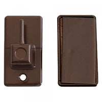 GANCIO ADESIVO IN METALLO PER BRIS BRIS colore marrone- 12 blister