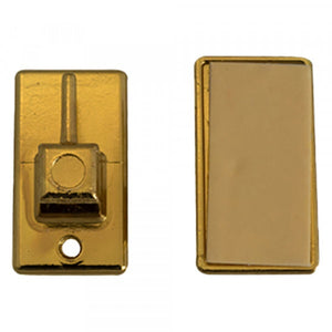 GANCIO ADESIVO IN METALLO PER BRIS BRIS colore oro- 12 blister