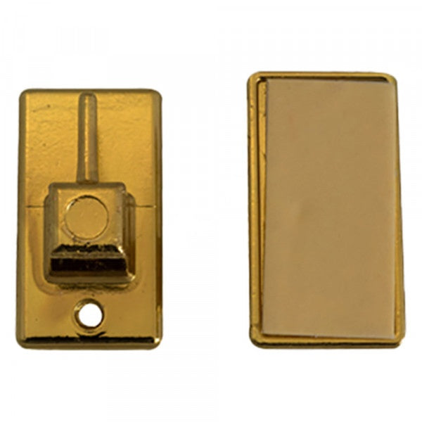 GANCIO ADESIVO IN METALLO PER BRIS BRIS colore oro- 12 blister