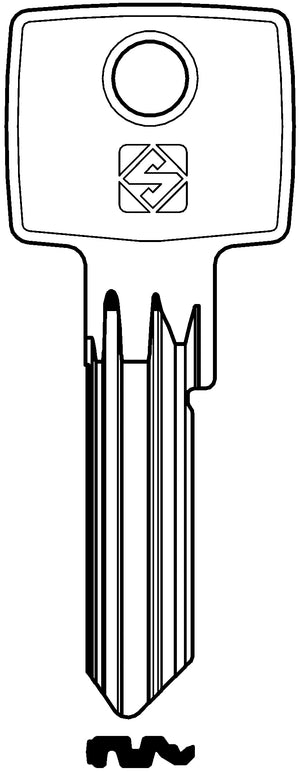 Silca CHIAVE ASC IE39 (G. VAE 0) ISEO 20.00 pz