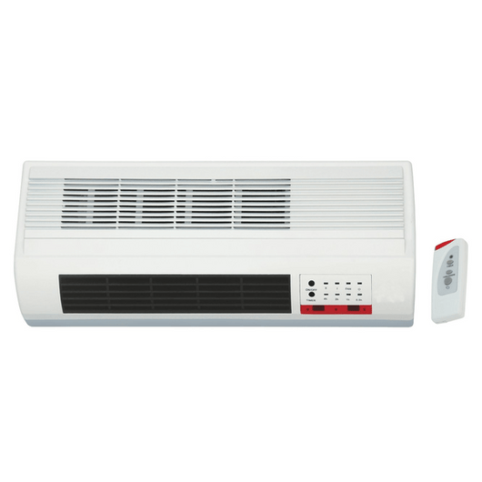 TERMOVENTILATORE A PARETE 2000W CM.50 CON TIMER E TELECOMANDO   cm.50x19x11h.    SYNTESY