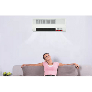 TERMOVENTILATORE A PARETE 2000W CM.50 CON TIMER E TELECOMANDO   cm.50x19x11h.    SYNTESY
