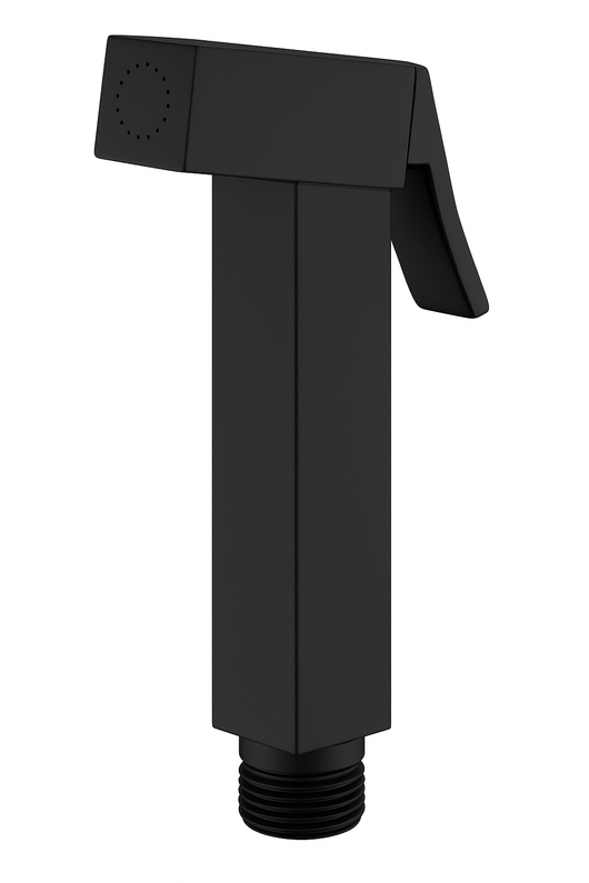 DOCCETTA A PULSANTE IN OTTONE QUADRA PER IDROSCOPINO- Nero opaco- Remer- pezzi 1