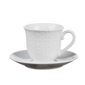TAZZINE CAFFE C/PIATTINO 6PZ BIANCO- STAR- 1,0 confezione