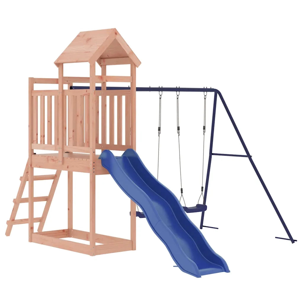 Set da Gioco da Esterno in Legno Massello di Douglas