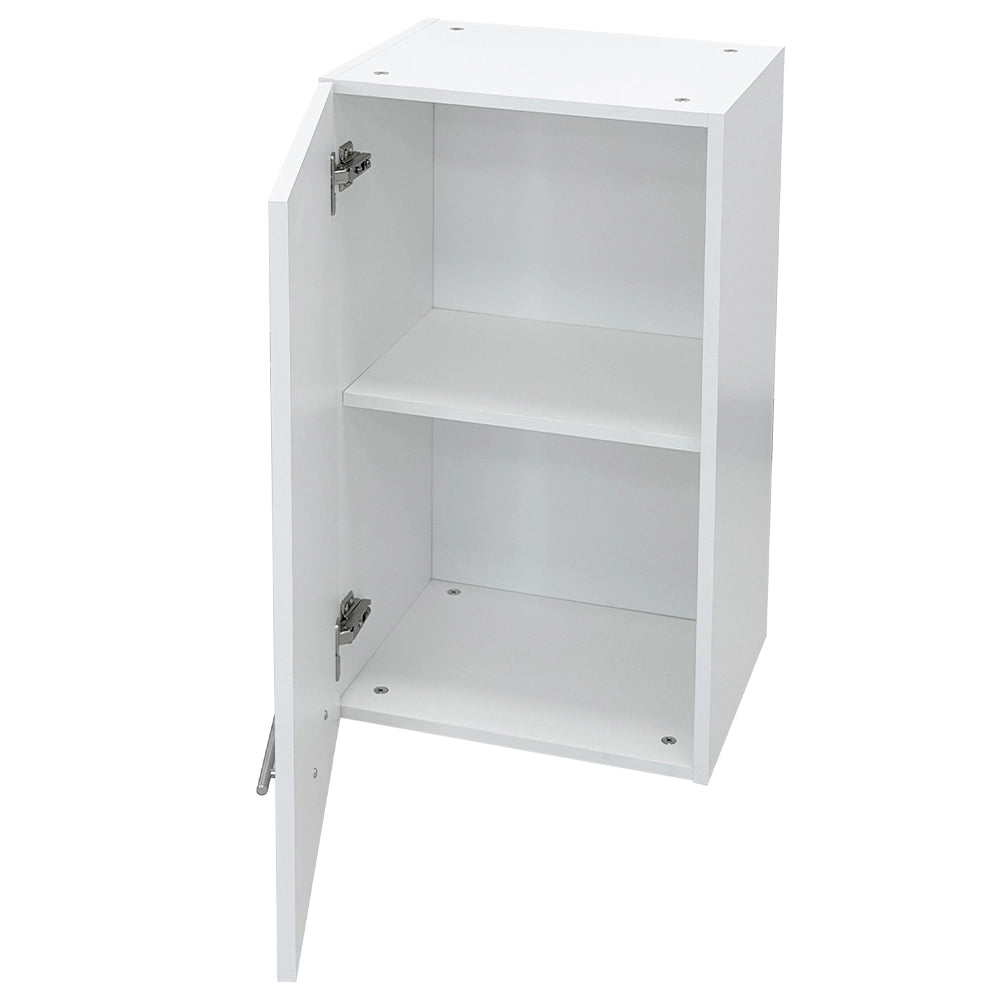 Pensile da Cucina Armadio Sospeso da Parete in Legno Design Boiserie Bianco