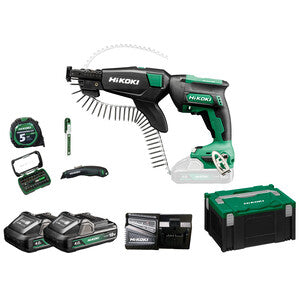 HIKOKI AVVITATORE CARTON W18DB 18V 10NM +CARIC+ACC- 1,0 pz