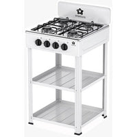CUCINA 4 FUOCHI 2 MENSOLE CM.49X49  BIANCO- 1,0 pz