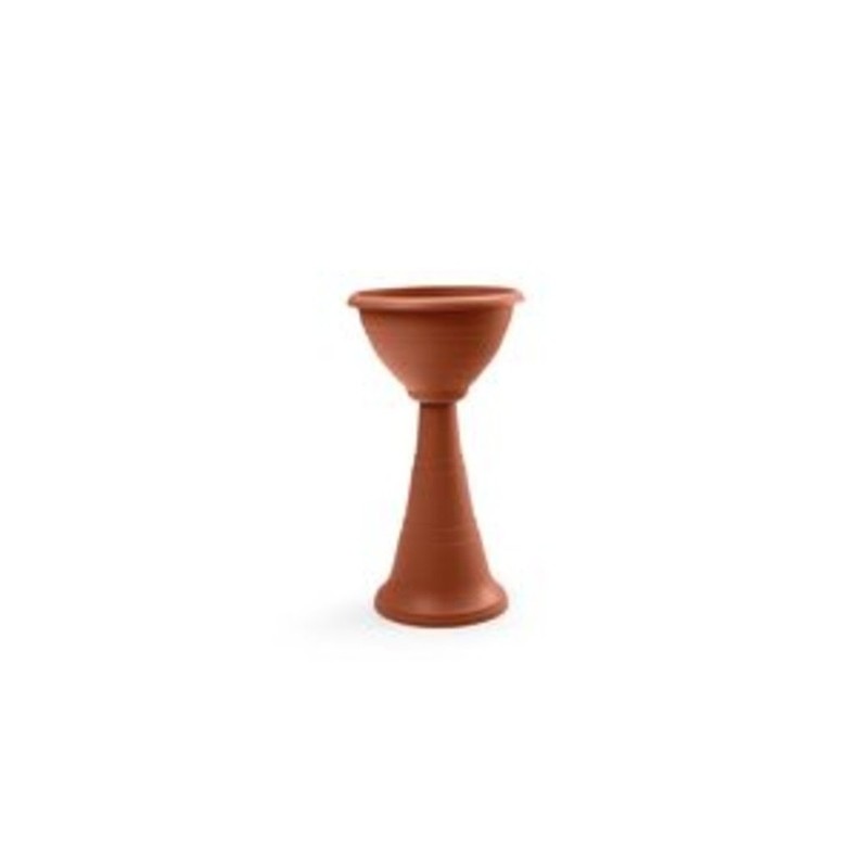FIORIERA COLONNA TERRACOTTA- 1,0 pz