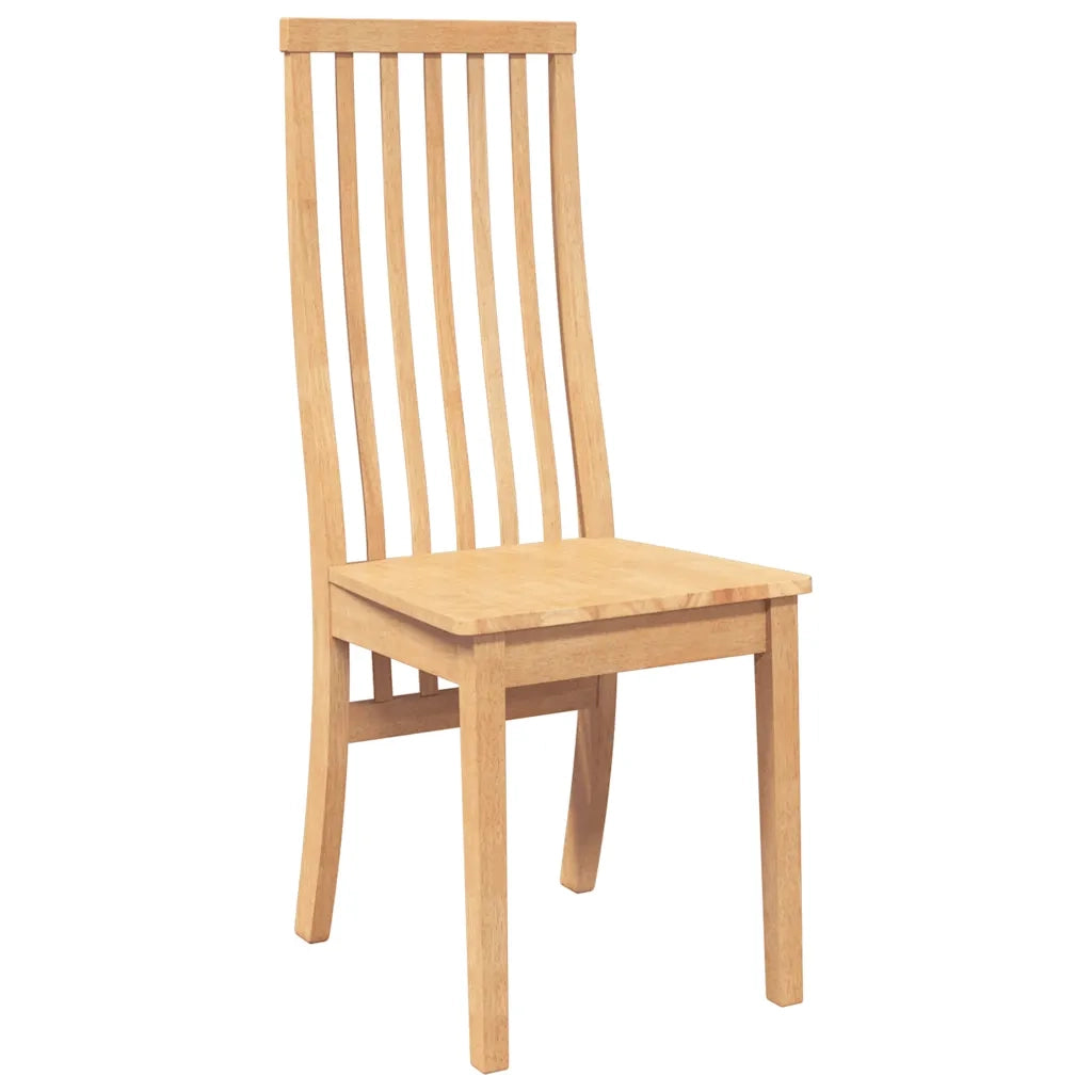 Sedie da Pranzo 2 pz in Legno Massello di Hevea 4102456