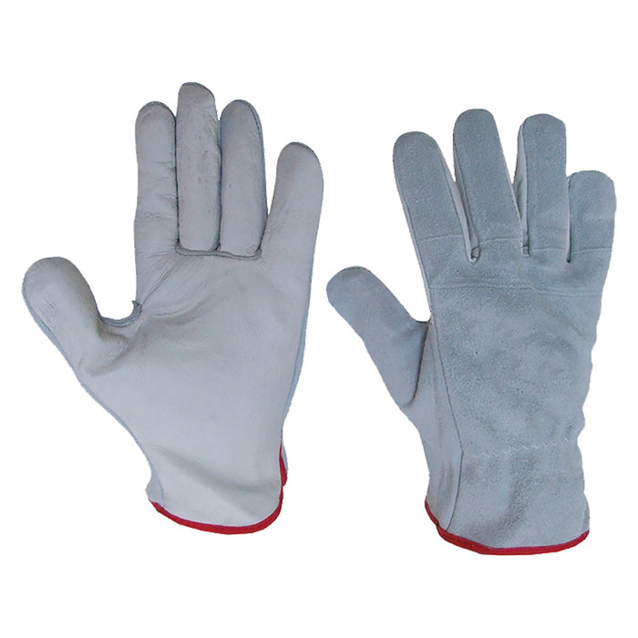 GUANTI PALMO PELLE DORSO CROSTA Tg.10- 12 coppia  - BricoGo