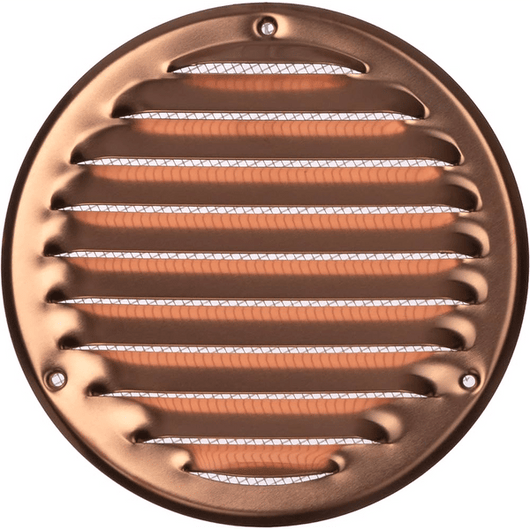 GRIGLIA DI AERAZIONE TONDA IN RAME Ø 80 mm