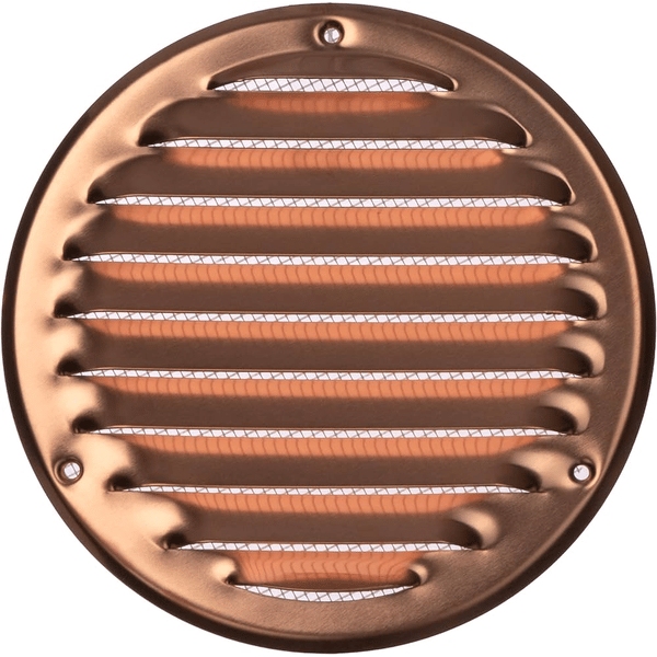 GRIGLIA DI AERAZIONE TONDA IN RAME Ø 80 mm