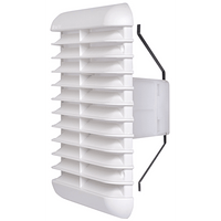 GRIGLIA DI AERAZIONE QUADRA UNIVERSALE Ø 80>125 mm - 166x166 mm