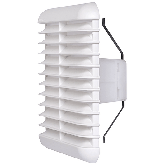 GRIGLIA DI AERAZIONE QUADRA UNIVERSALE Ø 80>125 mm - 166x166 mm