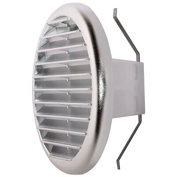 GRIGLIA DI AERAZIONE CROMO UNIVERSALE Ø 80>125 mm