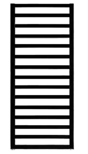 TERMOARREDO ZEHNDER QUARO H. 1403- Nero Opaco Largh. cm 45- ZEHND- pezzi 1