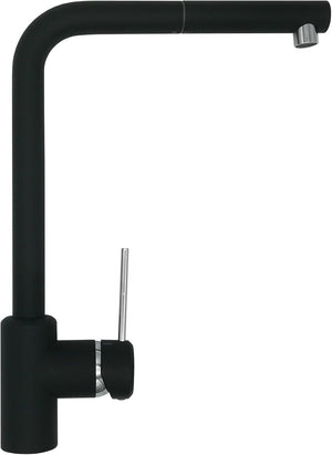 MISCELATORE MONOCOMANDO LAVELLO CON DOCCIA ESTRAIBILE LINEA PIN- Nero Opaco- ARGO- pezzi 1