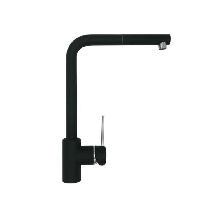 MISCELATORE MONOCOMANDO LAVELLO CON DOCCIA ESTRAIBILE LINEA PIN- Nero Opaco- ARGO- pezzi 1