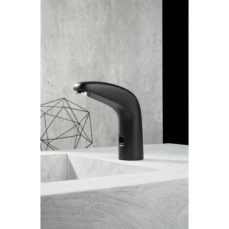 RUBINETTO ELETTRONICO PER LAVABO A BATTERIA- Nero Opaco- IDRAL- pezzi 1