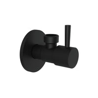 RUBINETTO SOTTOLAVABO D'ARREDO  MOD. MINIMAL 1/2x10- Nero Opaco 1/2x1/2- Remer- pezzi 1