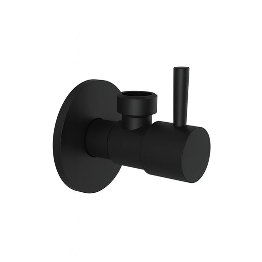 RUBINETTO SOTTOLAVABO D'ARREDO  MOD. MINIMAL 1/2x10- Nero Opaco 1/2x1/2- Remer- pezzi 1