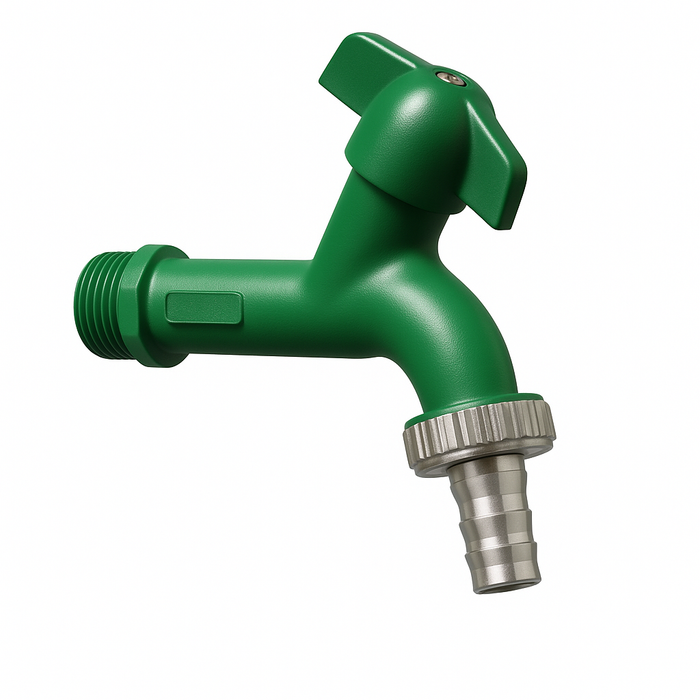 RUBINETTO PORTAGOMMA EUROGARDEN- 1/2 Verde- MANFR- pezzi 1