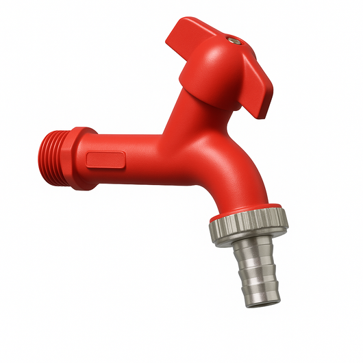 RUBINETTO PORTAGOMMA EUROGARDEN- 1/2 Rosso- MANFR- pezzi 1