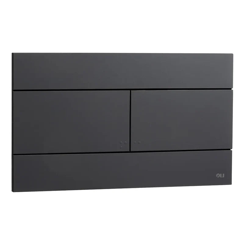 PLACCA SLIM DUAL- Nero Opaco- OLIVE- pezzi 1