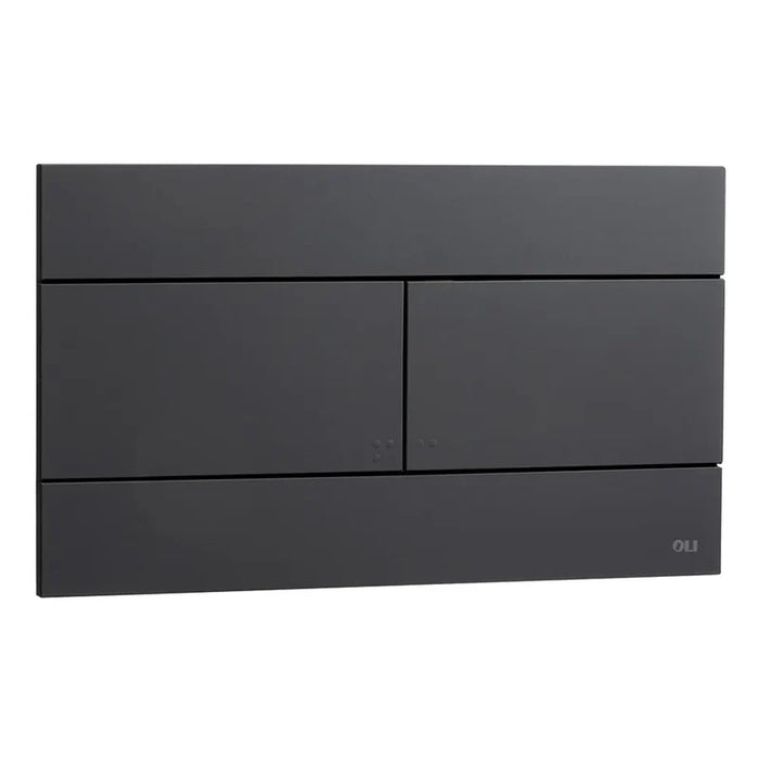 PLACCA SLIM DUAL- Nero Opaco- OLIVE- pezzi 1