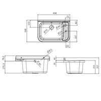 PILOZZO IN POLIPROPILENE MOD. 50- Cm 50 x 34 x 21 Nero- DH- pezzi 1