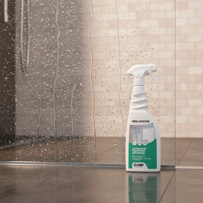 Kit 3 pezzi brill doccia anticalcare protettivo per vetri e ceramiche 750 ml