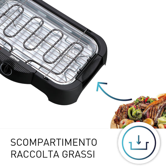 Zephir BARBECUE ELETTRICO DA TAVOLO ZHC703 2000 W
