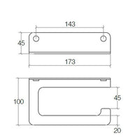 PORTAROTOLO SAETA- Nero - mm 173x100x45- SAMO- pezzi 1