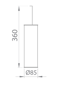 PORTASCOPINO FRESIA Nero- DH- pezzi 1