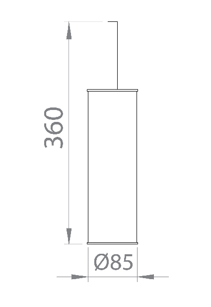 PORTASCOPINO FRESIA Nero- DH- pezzi 1