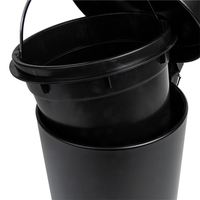 PATTUMIERA FRESIA- Nera lt. 5 Diam.20,5 x H. 28- DH- pezzi 1