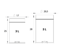 PATTUMIERA FRESIA- Grigia lt. 5 Diam. 20,5 x H.28- DH- pezzi 1
