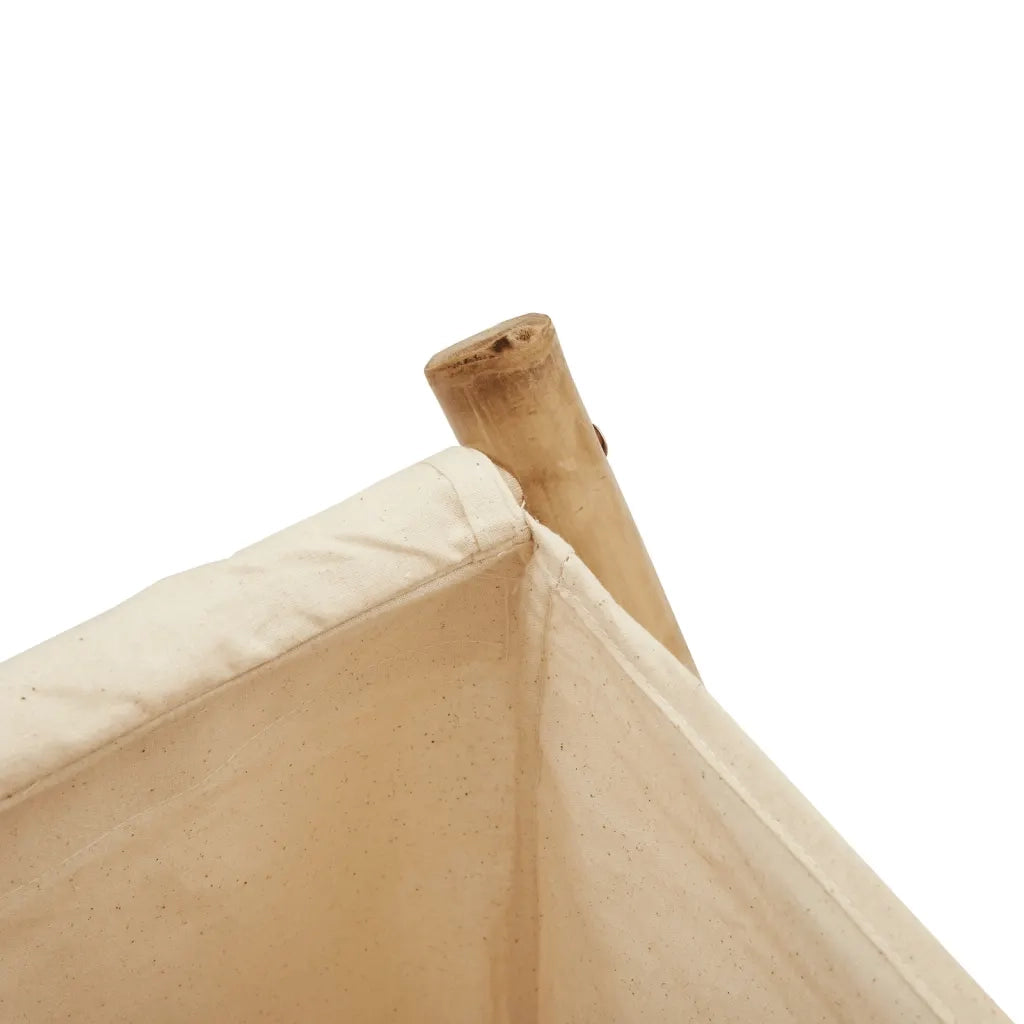 Cesto per Biancheria Bianco Crema 41,5x36x63,5 cm in BambÃ¹